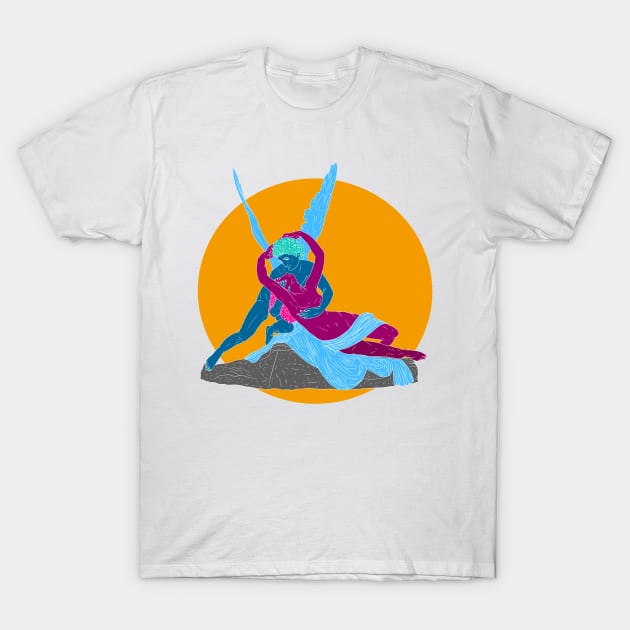 Psyche Revived by Cupid’s Kiss T-Shirt by Andreobtw